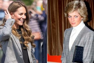Kate vzdala módní hold Dianě: Nejslavnější kostkovaný vzor v královském stylu